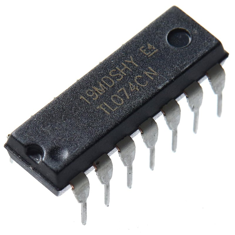 Bridgold 20 قطعة TL074CN 074 مضخم عمليات رباعي منخفض الضوضاء JFET شريحة IC، DIP-14. - Image 2